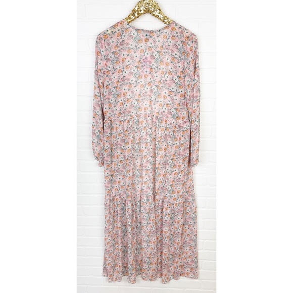 NWT Wild Fable Floral Long Kimono Duster Top - Picture 3 of 7